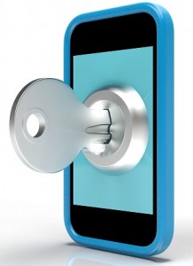 Security Key On Mobile Shows Secured And Privacy